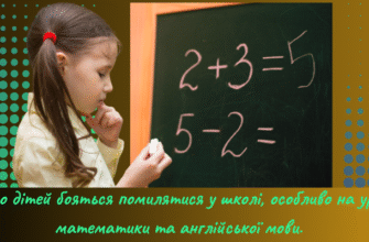 Чому діти бояться помилятися у школі